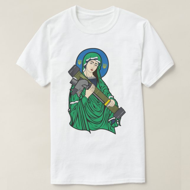 Saint Javelin - Ukraine war. Slava Ukraini!   T-Shirt (Design Front)