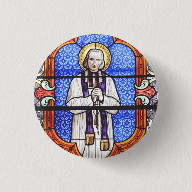 Saint Jean Baptiste Marie Vianney  3 Cm Round Badge (Front)