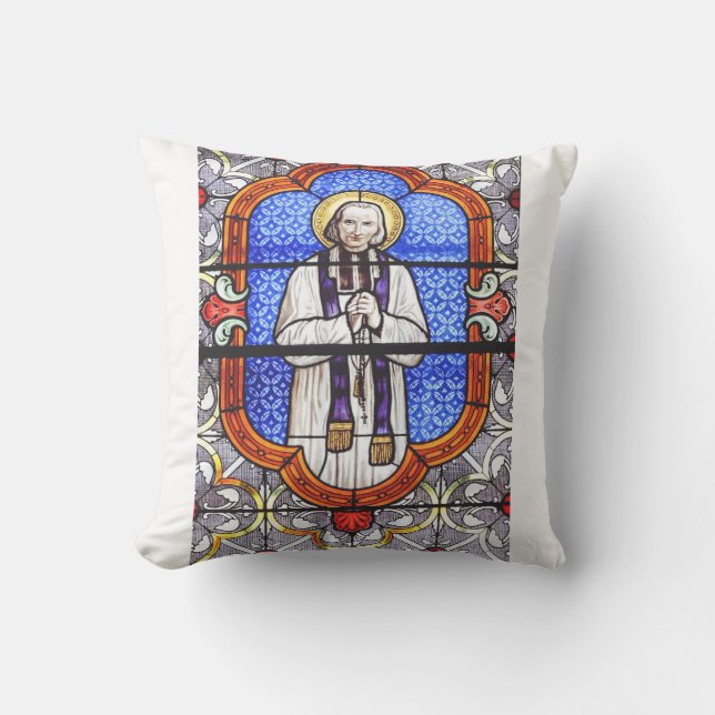 Saint Jean Baptiste Marie Vianney  Cushion (Front)