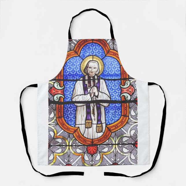 Saint Jean Vianney Premium Soul Guide Art Print Apron (Front)