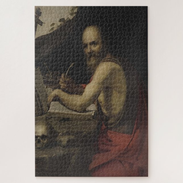 Saint Jerome by Caravaggio Jigsaw Puzzle (Vertical)