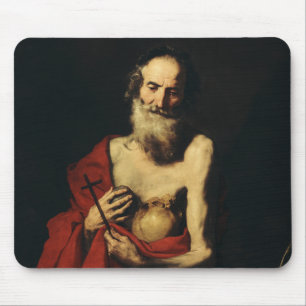 Saint Jerome by Jusepe de Ribera Mouse Pad