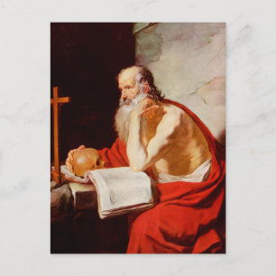 Saint Jerome Christian Art Postcard