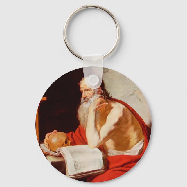 Saint Jerome Key Ring (Front)