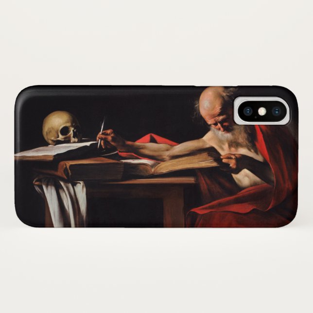 Saint Jerome Writing (by Caravaggio) Case-Mate iPhone Case (Back (Horizontal))