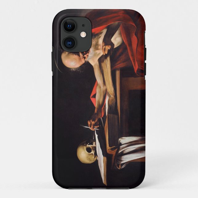 Saint Jerome Writing by Michelangelo Caravaggio Case-Mate iPhone Case (Back)