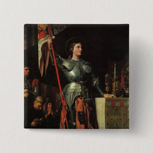 Saint Joan of Arc 15 Cm Square Badge (Front)