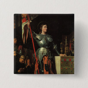 Saint Joan of Arc 15 Cm Square Badge