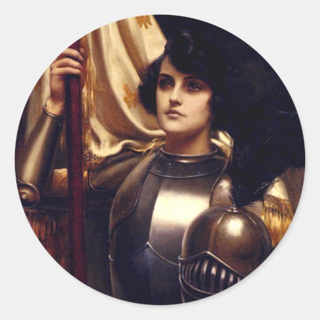 Saint Joan of Arc Classic Round Sticker (Front)