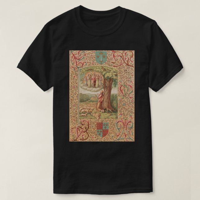 Saint Joan of Arc mediaeval drawing T-Shirt (Design Front)