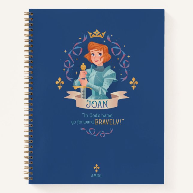 Saint Joan of Arc Spiral Notebook (Front)