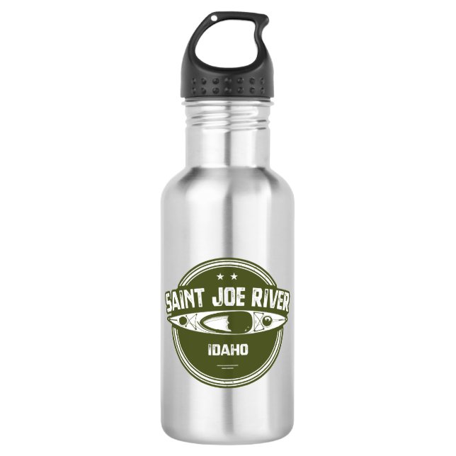 Saint Joe River Idaho Kayaking 532 Ml Water Bottle (Front)