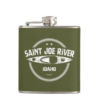 Saint Joe River Idaho Kayaking Hip Flask