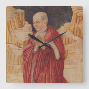 Saint John Cassian Church Father Square Wall Clock