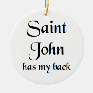 saint john ceramic ornament