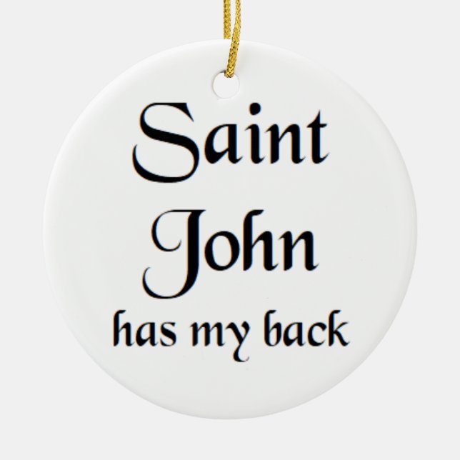 saint john ceramic ornament (Front)
