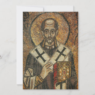 Saint John Chrysostom archbishop of Constantinople Holiday Card