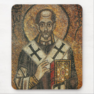 Saint John Chrysostom archbishop of Constantinople Mouse Pad