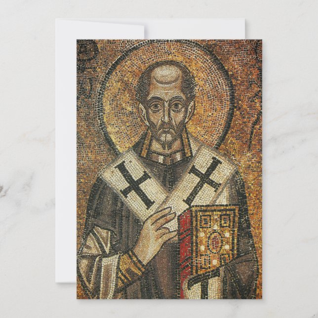 Saint John Chrysostom archbishop of Constantinople Thank You Card (Front)