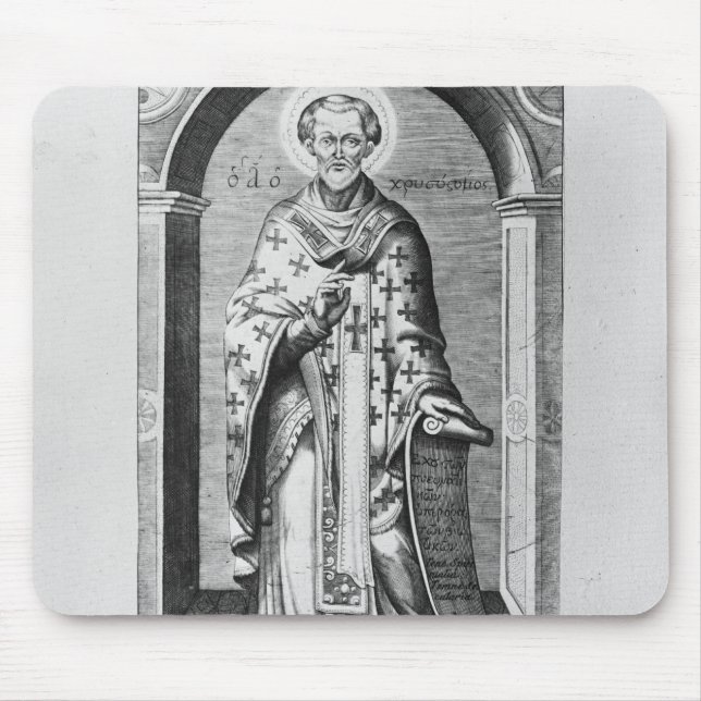 Saint John Chrysostome, 17th century Mouse Pad (Front)