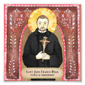 Saint John Francis Regis, Patron of Embroiderers Photo Print