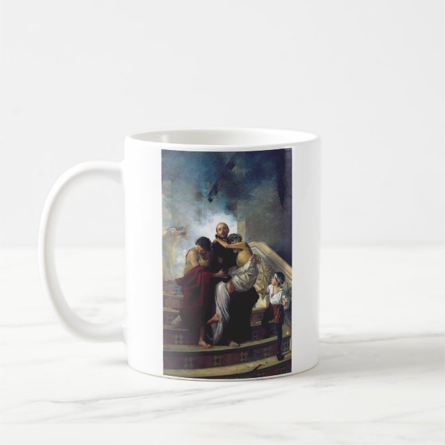 Saint John of God Patron of Hospitals Catholic Art Coffee Mug (Left)