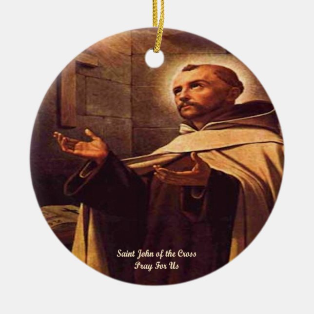 Saint John of the Cross Ceramic Ornament (Front)