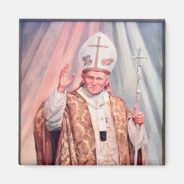 Saint John Paul II Display this Saint Proudly.  Magnet (Front)