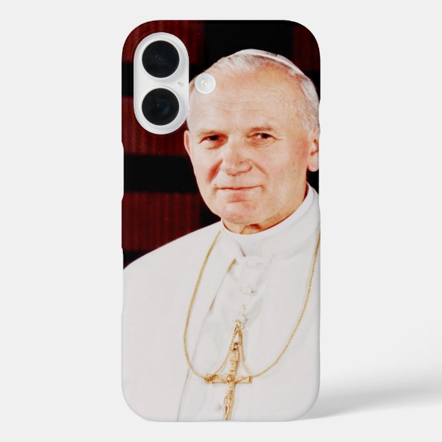 Saint John Paul II The Great Communicator Fine Art Case-Mate iPhone Case (Back)
