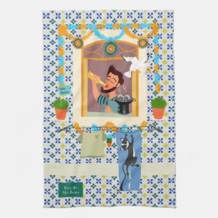 Saint John Portuguese Festa Neighbour Tea Towel