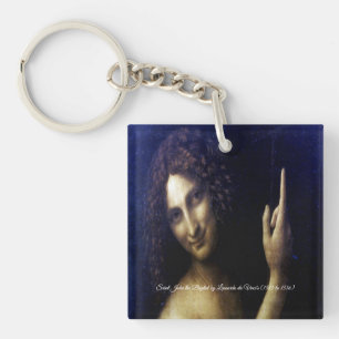 Saint John the Baptist by Leonardo da Vinci's Key Ring