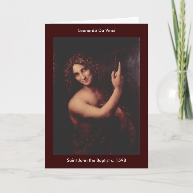 Saint John the Baptist - Personalised - Customised Card (Front)