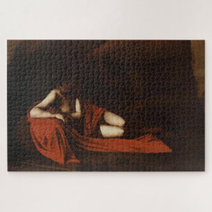 Saint John the Baptist Reclining by Caravaggio Jigsaw Puzzle