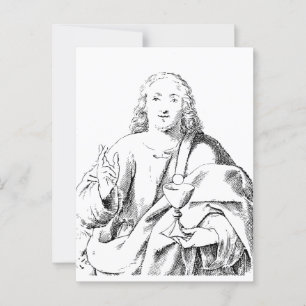 Saint John the Beloved Apostle and Evangelist Postcard