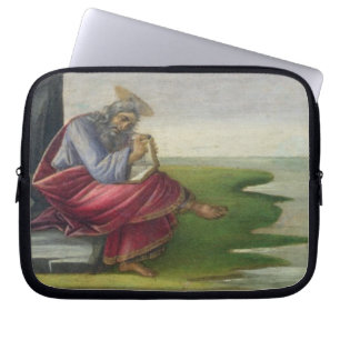 Saint John the Divine on Patmos, Writing the Book Laptop Sleeve