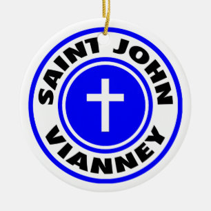 Saint John Vianney Ceramic Ornament