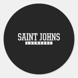 Saint Johns High School Lacrosse Classic Round Sticker