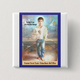 Saint José Luis Sánchez del Rio Card 15 Cm Square Badge