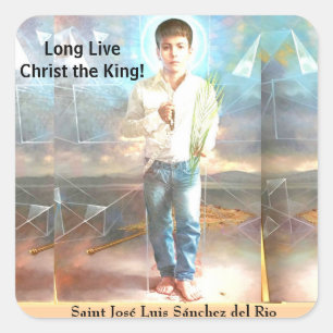 Saint José Luis Sánchez del Rio Square Sticker