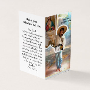 Saint José Sánchez del Rio Pray Card