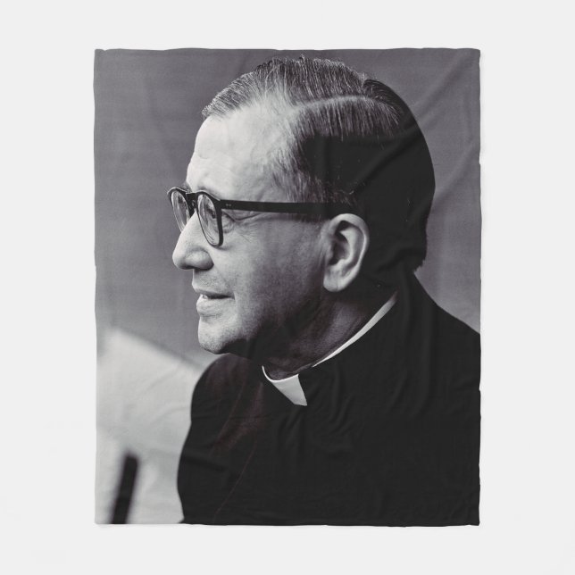 Saint Josemaria Escriva Fleece Blanket (Front)