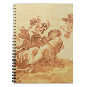 Saint Joseph adoring the Christ Child (pen, ink, b Notebook