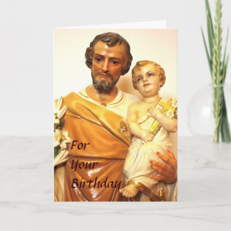 Saint Joseph Birthday Card