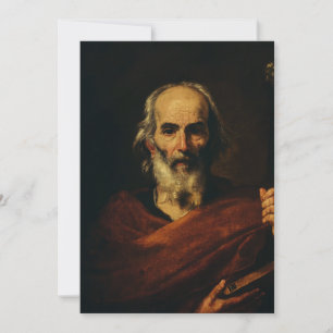 Saint Joseph by Jusepe de Ribera Holiday Card