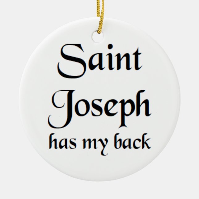 saint joseph ceramic ornament (Front)