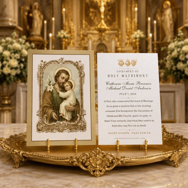 Saint Joseph Christ Child Catholic Wedding Prayer  (Creator Uploaded)