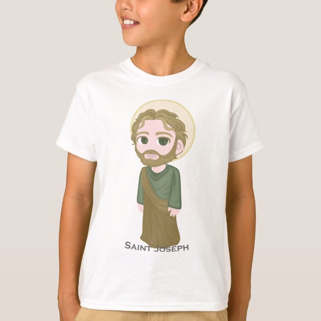 Saint Joseph Cute Catholic T-Shirt (Front)