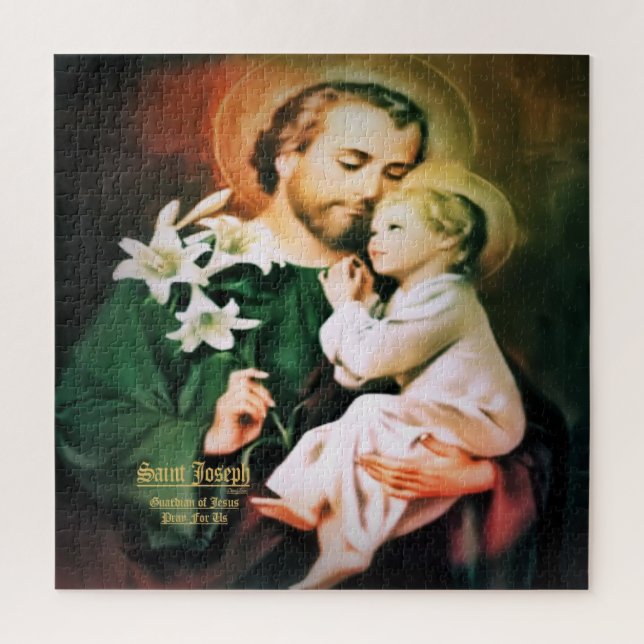 Saint Joseph, Guardian of Jesus Jigsaw Puzzle (Vertical)