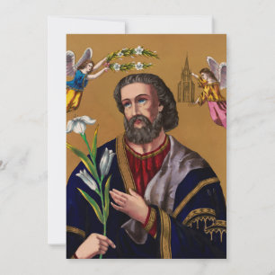 Saint Joseph Guardian of the Holy Family Holiday Card