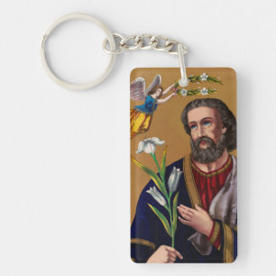 Saint Joseph Guardian of the Holy Family Key Ring